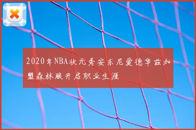 2020年NBA状元秀安东尼爱德华兹加盟森林狼开启职业生涯